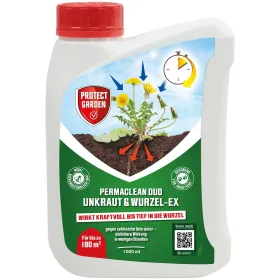 PROTECT GARDEN Permaclean Duo Unkraut & Wurzel-Ex für bis zu 180 m² - 1.000 ml