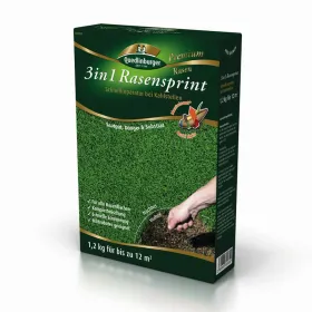 Quedlinburger 3in1 Rasensprint Mantelsaat 1,2 kg - Rasensamen