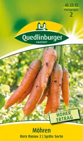 Quedlinburger Möhren Rote Riesen 2 - Gemüsesamen