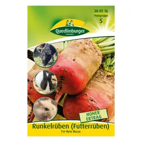Quedlinburger Runkelrübe (Futterrübe) Typ Rote Walze - Gemüsesamen Quedlinburger Runkelrübe (Futterrübe) Typ Rote Walze - Gemüsesamen
