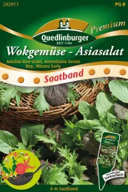 Quedlinburger Wokgemüse-Asiasalat Saatband 6 Meter - Gemüsesamen