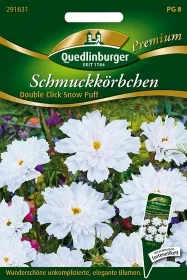 Quedlinburger Schmuckkörbchen Double Click Snow Puff - Blumensamen