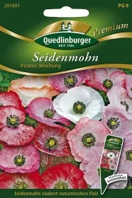 Quedlinburger Seidenmohn Picotee Mischung - Blumensamen
