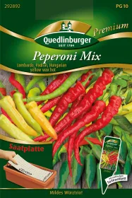 Quedlinburger Peperoni Mix Saatplatte - Gemüsesamen
