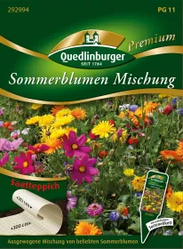 Quedlinburger Sommerblumen Mischung Saatteppich - Blumensamen