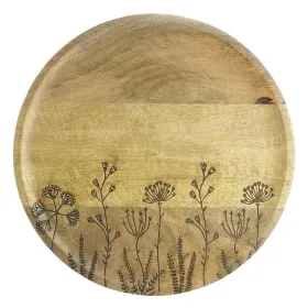Riffelmacher Dekoteller mit Blumenwiesenmotiv Natur poliert Ø 30 cm - Holz Riffelmacher Dekoteller mit Blumenwiesenmotiv Natur poliert Ø 30 cm - Holz