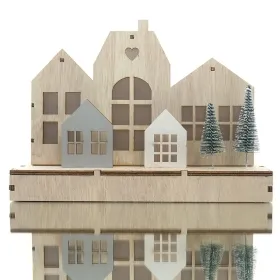Riffelmacher LED Häuserszene Modern Natur klein 25 x 18 cm