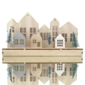 Riffelmacher LED Häuserszene Modern Natur groß 32 x 18 cm