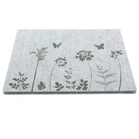 Riffelmacher Tischset eckig 45x35 cm Filz hellgrau