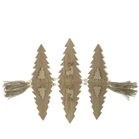 Riffelmacher Weihnachtsdeko 3 verbundene Bäume mit Hirsch an einer Schnurr - Holz Riffelmacher Weihnachtsdeko 3 verbundene Bäume mit Hirsch an einer Schnurr - Holz