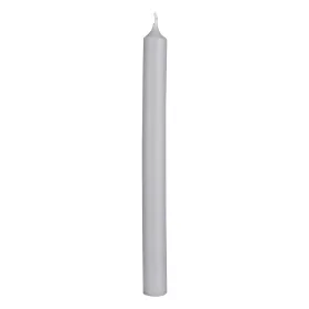 Rustic Stabkerze 250/22mm silbergrau - ohne Banderole