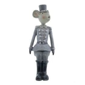 SCHEULEN Deko-Maus Kanten-Hocker Mr. Jingles grau-weiß,5x6xH16,5cm