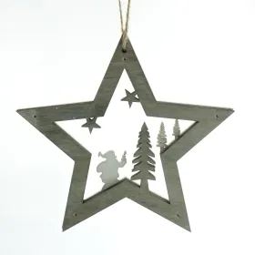 SCHEULEN Weihnachtsanhänger Stern Weiß & Natur mit Innenleben Ø 15 cm - Holz SCHEULEN Weihnachtsanhänger Stern Weiß & Natur mit Innenleben Ø 15 cm - Holz