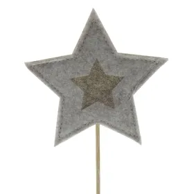 SCHEULEN Weihnachtsdeko Pflanzenstecker in Sternform Grau & Beige Ø 10 cm - Filz SCHEULEN Weihnachtsdeko Pflanzenstecker in Sternform Grau & Beige Ø 10 cm - Filz
