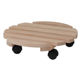 Siena Garden Holz-Rolluntersetzer Buche rund - Ø 35 cm
