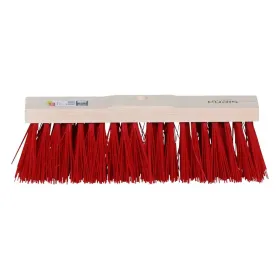 Siena Garden Straßenbesen Elaston 40 cm mit Stielloch, Buchenholz, rot
