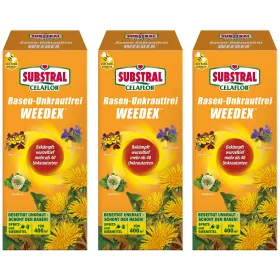 SUBSTRAL® CELAFLOR® Rasen-Unkrautfrei WEEDEX für bis zu 400 m² - 400 ml x 3