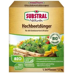 SUBSTRAL® Naturen® BIO Hochbeetdünger für bis zu 34 Pflanzen - 1,2 kg SUBSTRAL® Naturen® BIO Hochbeetdünger für bis zu 34 Pflanzen - 1,2 kg