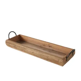 Boltze Tablett Balto Braun Usedlook Länge 68 cm - Holz & Metall