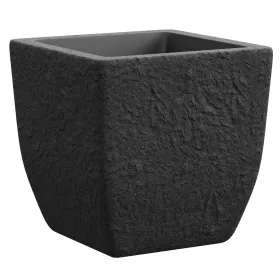 tera® Pflanzgefäße LITHOS Slate Stone schiefer quadratisch 41 x 41 cm - Kunststoff