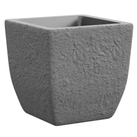 tera® Pflanzgefäße LITHOS Stone Grey grau quadratisch 41 x 41 cm - Kunststoff