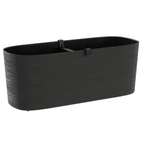 tera® Pflanzgefäße PAROS Black schwarz rechteckig 40 cm - Kunststoff