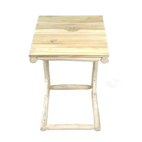 VAN DER LEEDEN Beistelltisch Teakholz Natur 40 x 66 cm