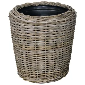 VAN DER LEEDEN DRYPOT® Rattan Pflanzkübel Grau Ø 50 cm - Sylter Körbe VAN DER LEEDEN DRYPOT® Rattan Pflanzkübel Grau Ø 50 cm - Sylter Körbe