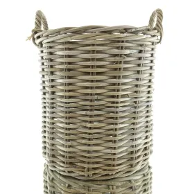 VAN DER LEEDEN Rattan Korb rund Ø 40 cm