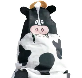 Videx® Pflanzen-Winterschutz-Vlieshaube Kuh Elsa Schwarz & Weiß 125 x 120 cm