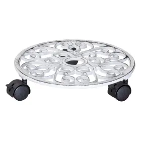 Wagner Pflanzenroller Antik weiß, Ø 29 cm, Tragkraft 50 kg
