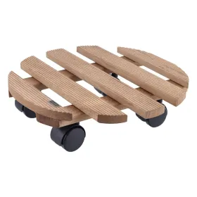 Wagner® Pflanzenroller COUNTRY GH 0183 - Ø 30 cm rund, Holz, Palisander, Tragkraft 100 kg