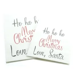 Weihnachtliche Geschenktaschen weiß-rot aus Papier