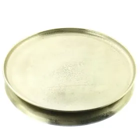 Weihnachtlicher Dekoteller Goldfarben Ø 20,25 cm - Aluminium Weihnachtlicher Dekoteller Goldfarben Ø 20,25 cm - Aluminium