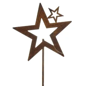 Weihnachtlicher Metall-Stecker Stern mit Ministern mit Rostfinish Ø 10,5 cm Weihnachtlicher Metall-Stecker Stern mit Ministern mit Rostfinish Ø 10,5 cm