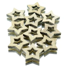 Weihnachts-Streusterne Natur weiß gewaschen Ø 3,5 cm aus Holz - 10er Pack Weihnachts-Streusterne Natur weiß gewaschen Ø 3,5 cm aus Holz - 10er Pack