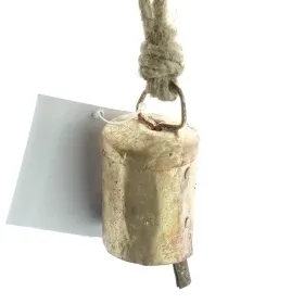 Weihnachtsanhänger Glocke Goldfarben gerade Used Look 5 cm - Metall Weihnachtsanhänger Glocke Goldfarben gerade Used Look 5 cm - Metall