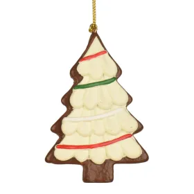 Weihnachtsanhänger Plätzchen Tannenbaum Weißeschokolade - Polyresin