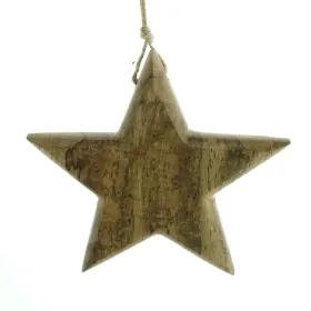 Weihnachtsanhänger Stern aus Lucidatoholz natur Ø 14 cm Weihnachtsanhänger Stern aus Lucidatoholz natur Ø 14 cm