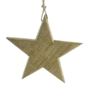 Weihnachtsanhänger Stern aus Lucidatoholz natur Ø 18 cm Weihnachtsanhänger Stern aus Lucidatoholz natur Ø 18 cm