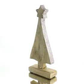 Weihnachtsbaum Natur mit Stern & rosa Glitter 30 cm - Holz Weihnachtsbaum Natur mit Stern & rosa Glitter 30 cm - Holz