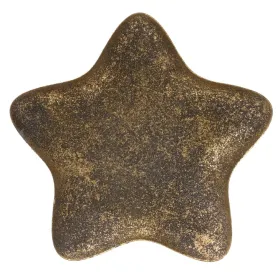 Weihnachtsdeko Dekoteller Stern bronzefarben antik klein - Eisen