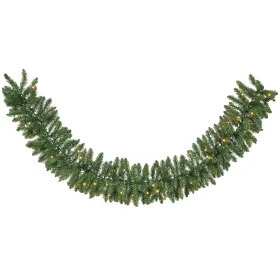 Weihnachtsdeko Everest Girlande LED Indoor & Outdoor Ø 25 cm Länge 270 cm - Kunsttsoff - Grün/Soft gold