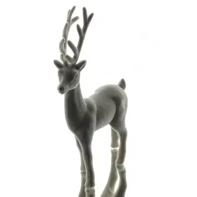 Weihnachtsdeko Hirsch Braun beflockt 29 cm - Kunststoff Weihnachtsdeko Hirsch Braun beflockt 29 cm - Kunststoff