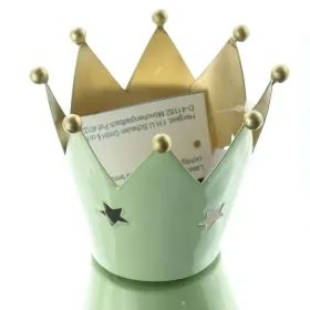 Weihnachtsdeko Krone Grün / Gold mit ausgestanzten Sternen Ø 9 cm - Metall Weihnachtsdeko Krone Grün / Gold mit ausgestanzten Sternen Ø 9 cm - Metall