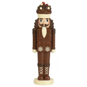 Weihnachtsdeko Nussknacker in Schokoladenoptik - Polyresin
