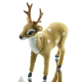 Weihnachtsdeko Rehkitz mit Geweih 13 cm - Kunststoff Weihnachtsdeko Rehkitz mit Geweih 13 cm - Kunststoff