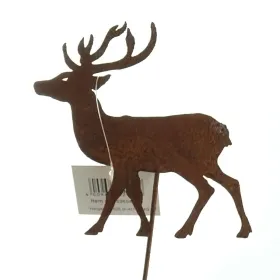 Weihnachtsdeko Rostiger Hirsch-Stecker 10 cm - Metall Weihnachtsdeko Rostiger Hirsch-Stecker 10 cm - Metall