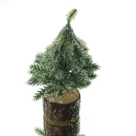 Weihnachtsdeko Tannenbäumchen Grün gefrostet 15 cm auf Holzfuß Weihnachtsdeko Tannenbäumchen Grün gefrostet 15 cm auf Holzfuß