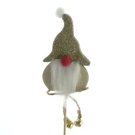 Weihnachtsdeko Wichtel Goldfarben mit Glöckchen & Glitterhut 8 cm - Holzstecker Weihnachtsdeko Wichtel Goldfarben mit Glöckchen & Glitterhut 8 cm - Holzstecker